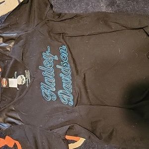 Harley-Davidson women's black short sleeve top